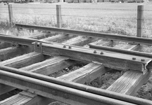 841142 Afbeelding van een Van Heukelomwissel op het stapelterrein van de N.S. aan de Cartesiusweg te Utrecht.